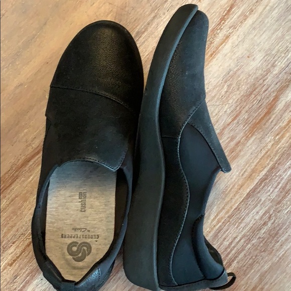 Clarks Shoes - Cloudsteppers bu Clark’s black loafers Clarks Shoes - Cloudsteppers bu Clark’s black loafers